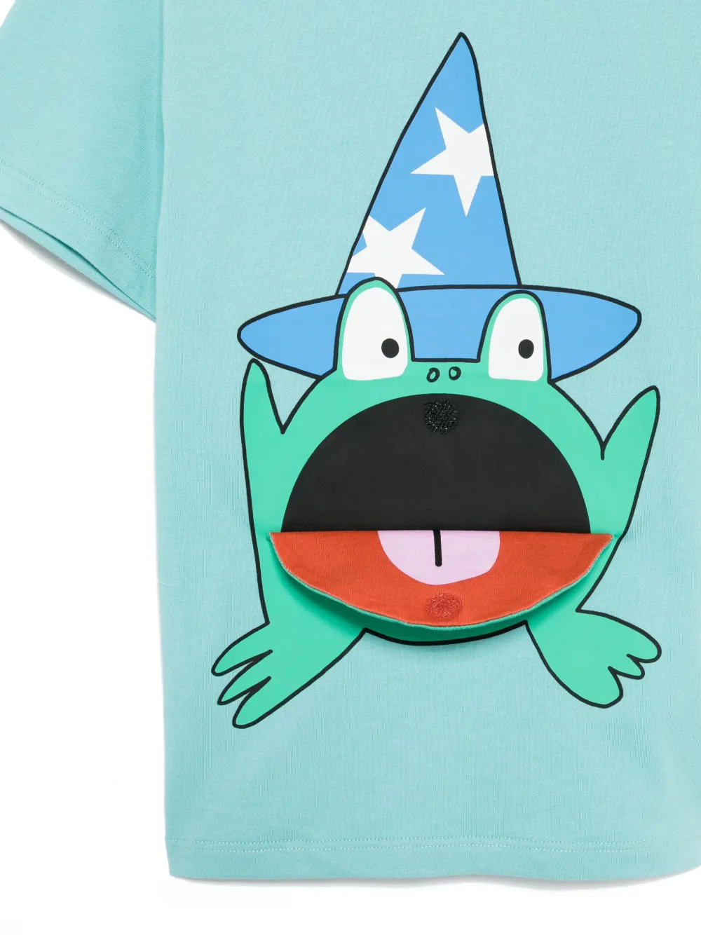 Stella McCartney Kids T-shirt met print Blauw