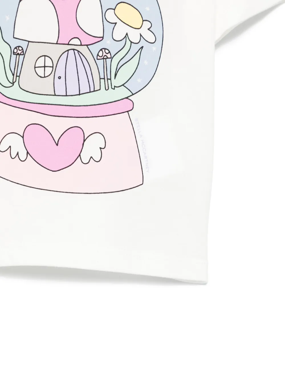 Stella McCartney Kids T-shirt met print Wit