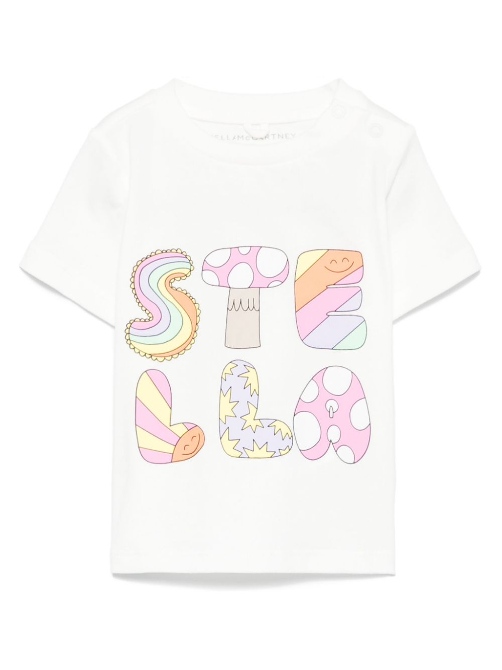 Stella McCartney Kids logo-print T-shirt - White