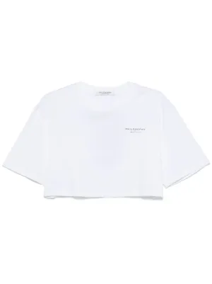 Tシャツ・カットソー PHILOSOPHY DI LORENZO SERAFINI Crop fit top Philosophy di Lorenzo Serafini Women's Cropped Stripe T
