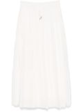 Simkhai tiered midi skirt - White