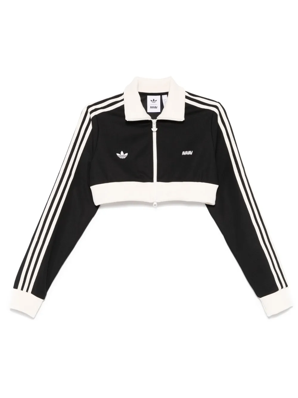 Adidas x Avavav cropped trainingssweater Zwart