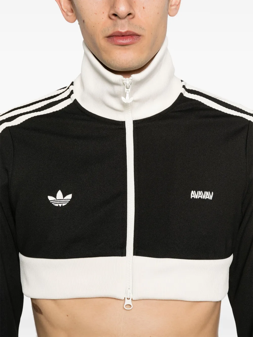 adidas x Avavav cropped trainingssweater Zwart