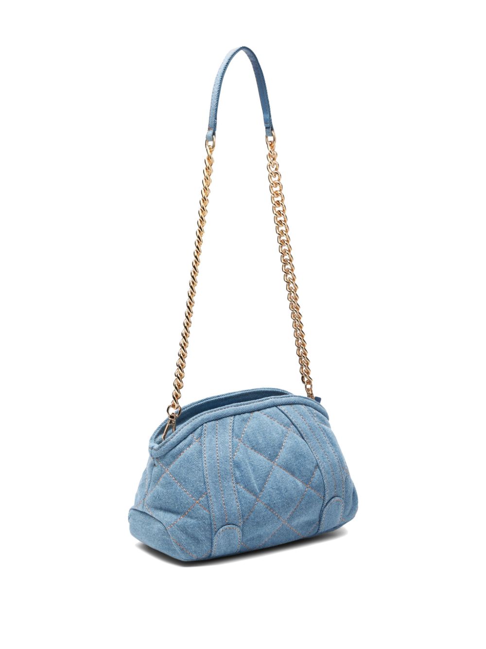 LIU JO Gewatteerde denim crossbodytas - Blauw