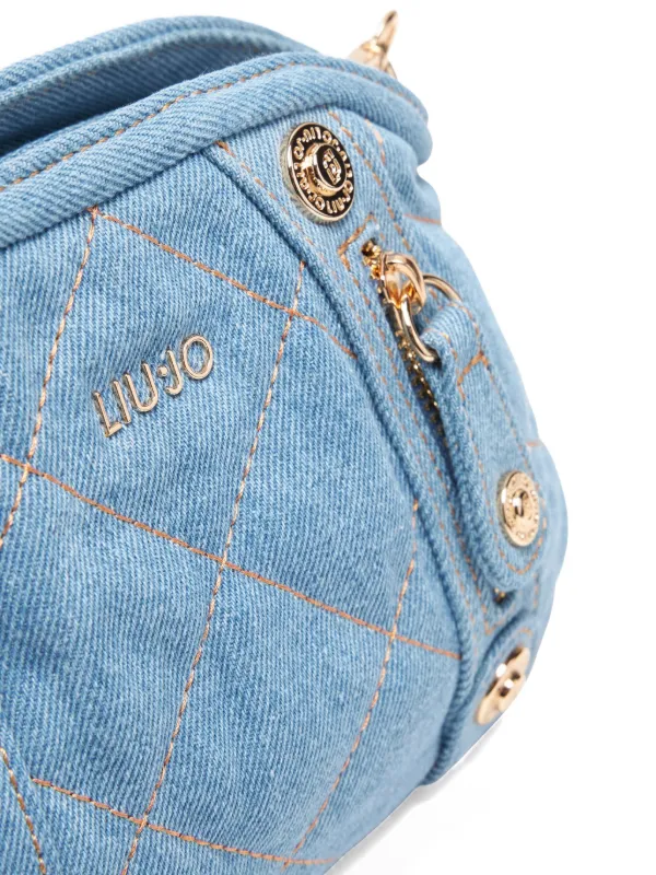 LIU JO Quilted Denim Crossbody Bag | Blue | FARFETCH