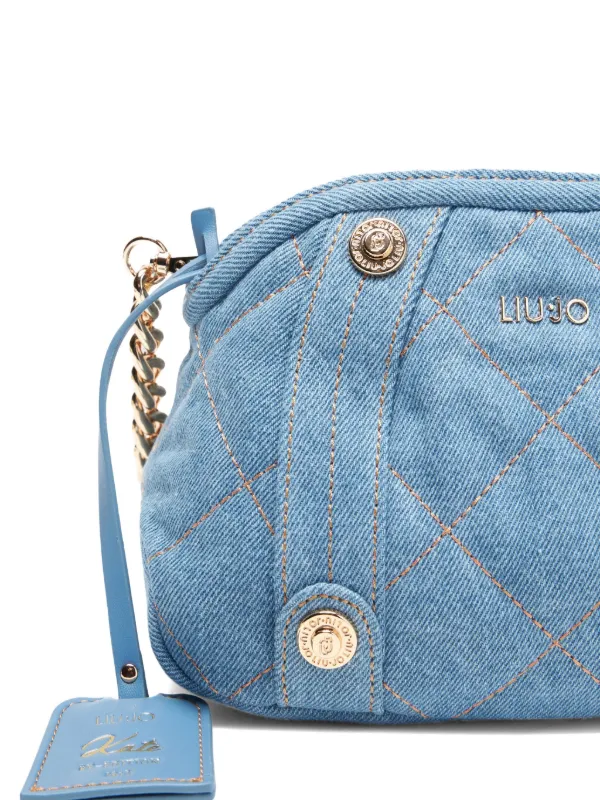 ショルダーバッグ・ポシェット LIU JO Women Shoulder Bags AA5133E0054 94024 Blue LIU JO Quilted Denim Crossbody Bag | Blue | FARFETCH ID