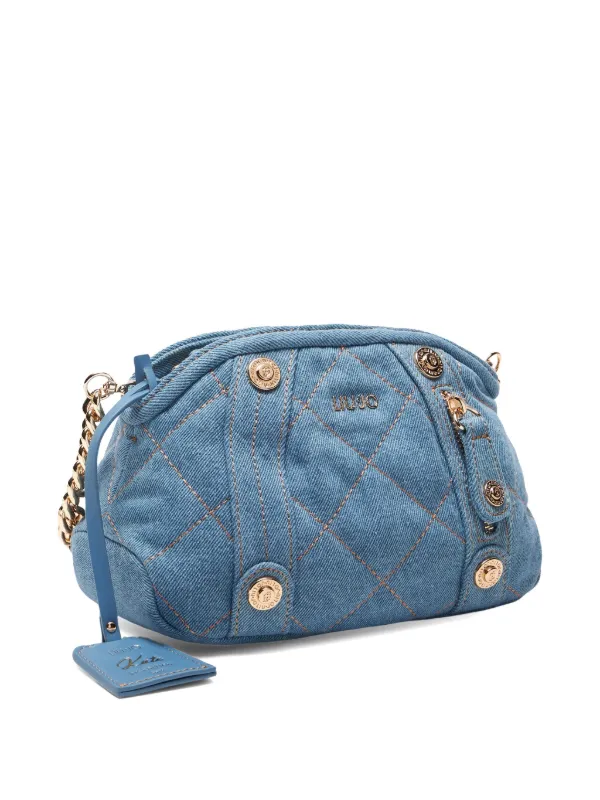 ショルダーバッグ・ポシェット LIU JO Woman Crossbody bags Blue AA5153E0087 X0682 LIU JO Quilted Denim Crossbody Bag | Blue | FARFETCH
