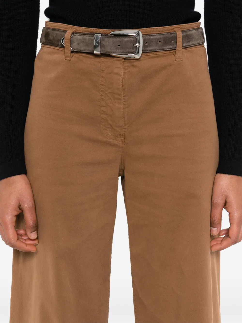 Shop Nili Lotan Megan Trousers In Brown
