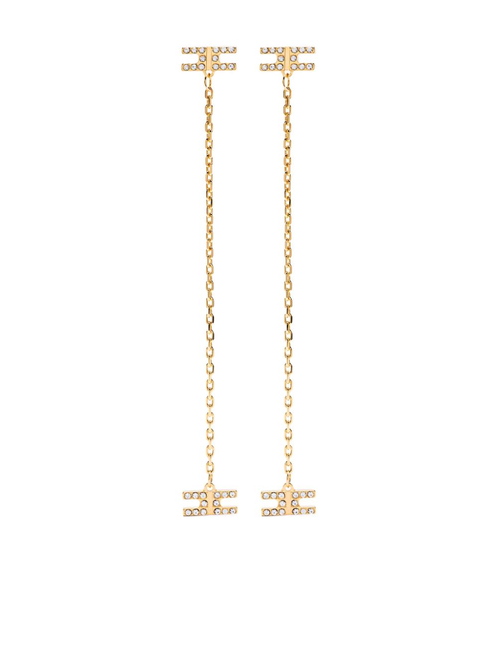 Elisabetta Franchi crystal-embellished earrings - Gold