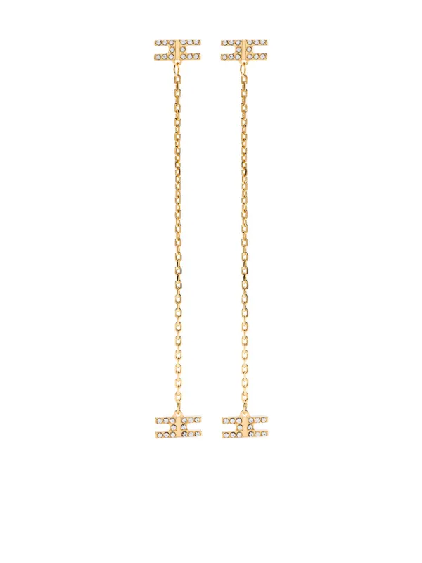 ピアス ELISABETTA FRANCHI Elisabetta Franchi Bijoux Golden Elisabetta Franchi クリスタル ピアス | ゴールドトーン