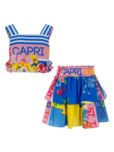 Lapin House falda con estampado gráfico