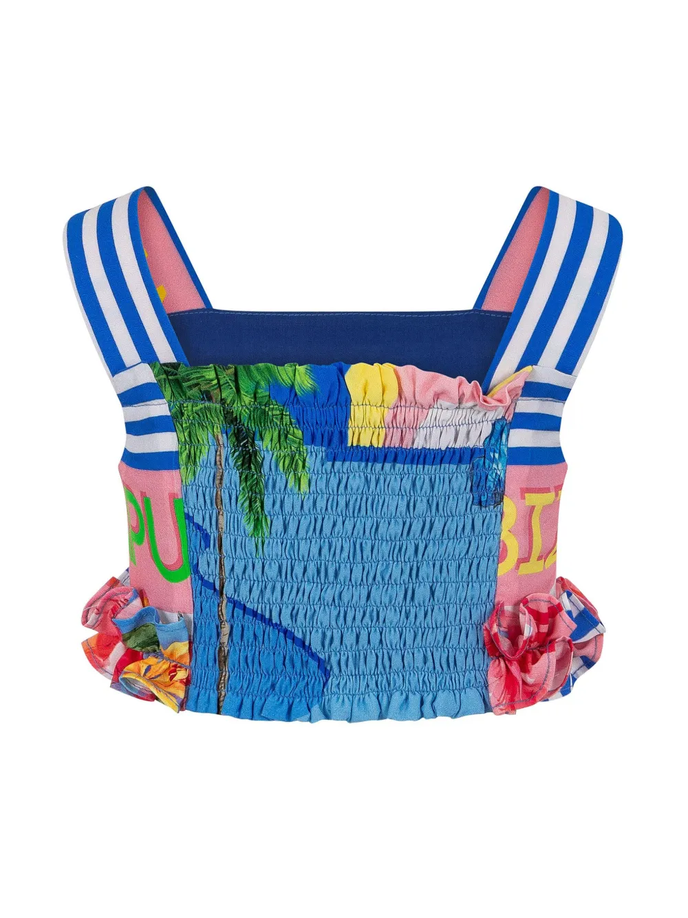 Lapin House Rok met grafische print Blauw