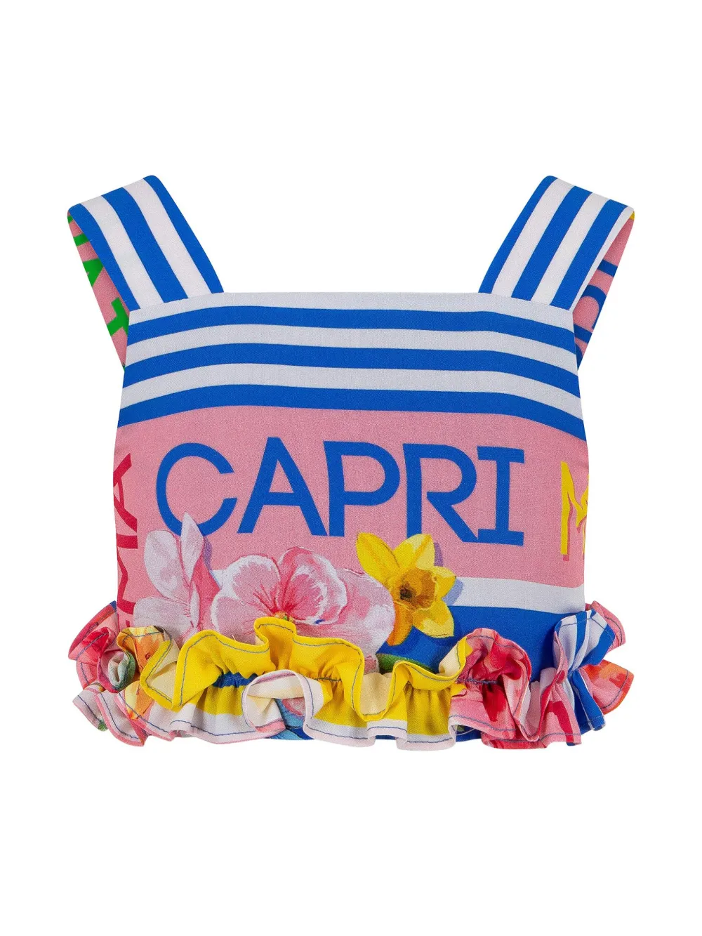 Lapin House Rok met grafische print Blauw