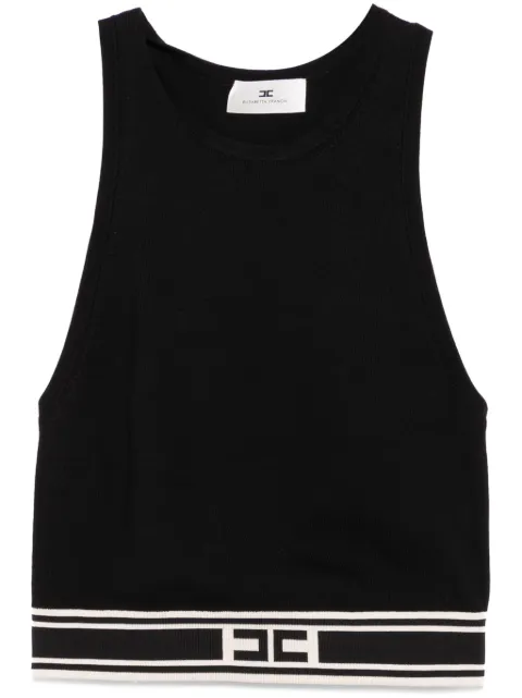 Elisabetta Franchi logo-band tank top 