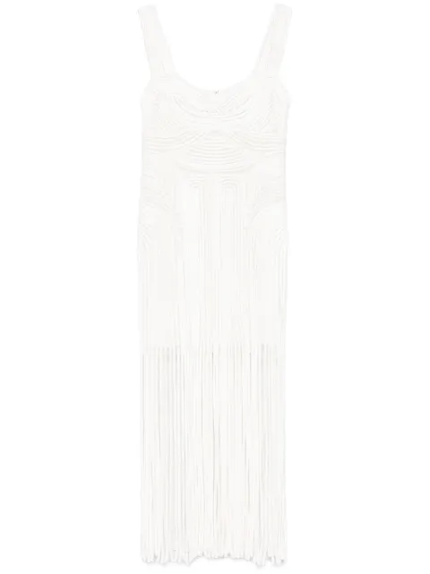 Simkhai fringed midi skirt