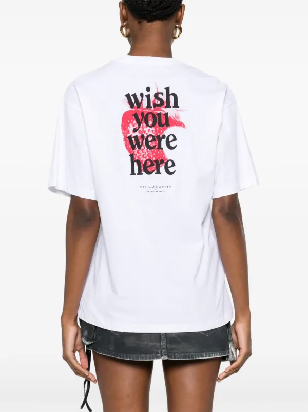 Tシャツ・カットソー PHILOSOPHY DI LORENZO SERAFINI Woman T-Shirt White 07040744 Philosophy Di Lorenzo Serafini graphic-print T-shirt | White