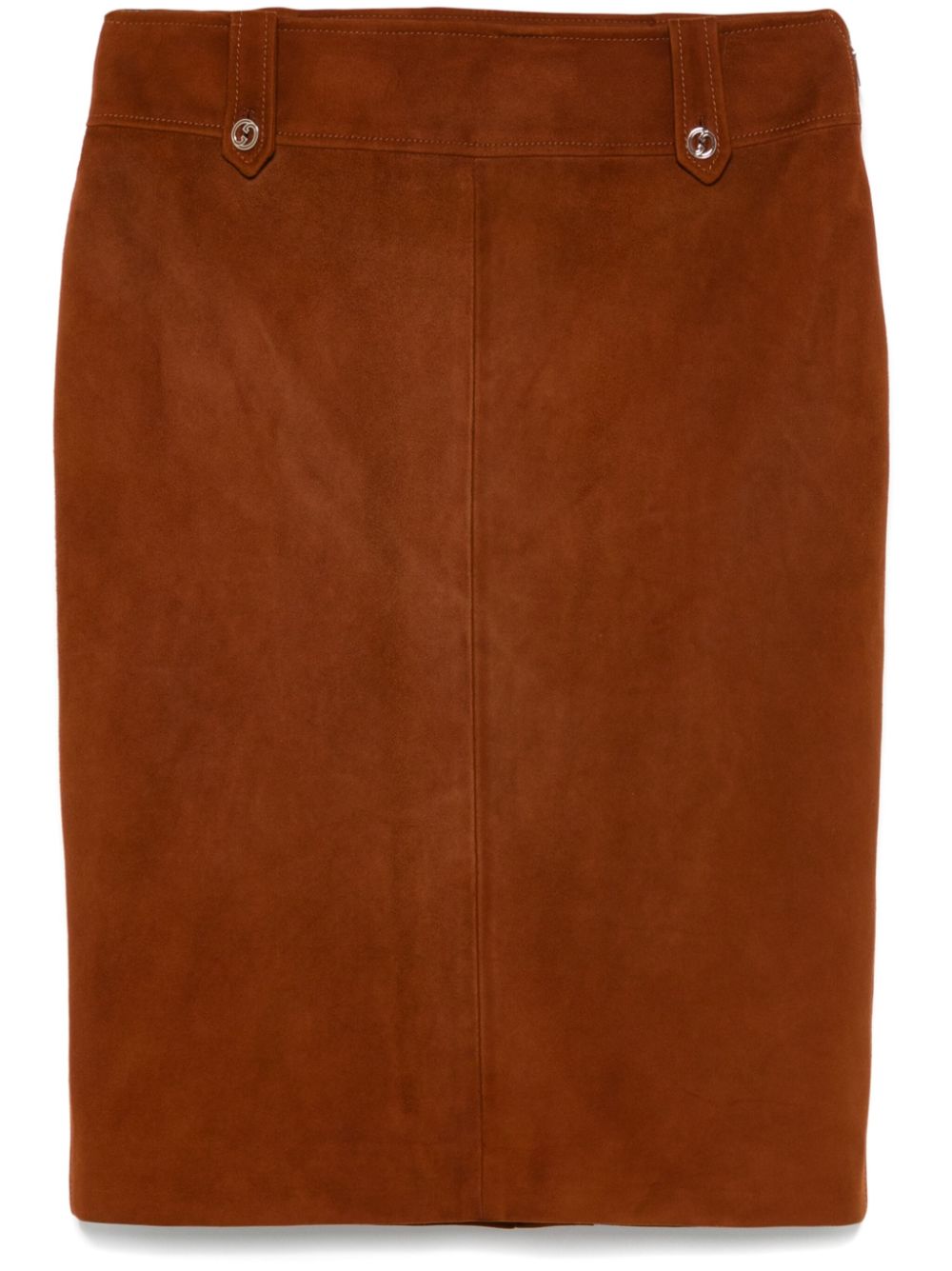 1990s suede mini skirt