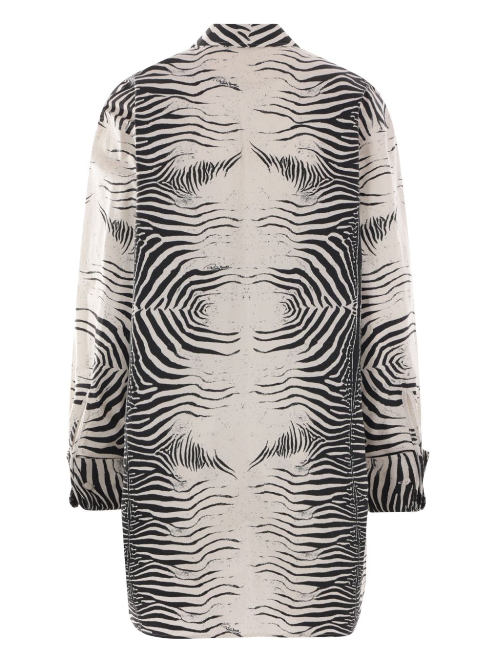 Roberto Cavalli Blousejurk met zebraprint Wit