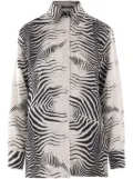 Roberto Cavalli zebra-print shirt - White