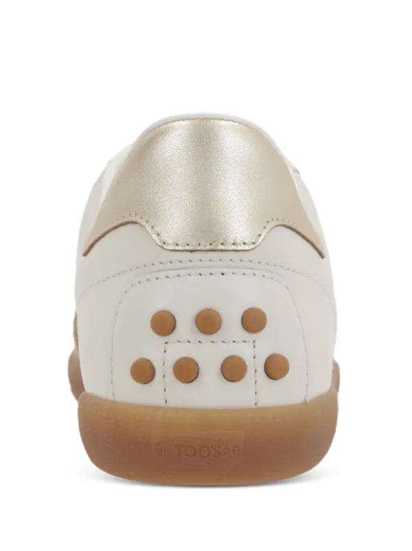 【送料&関税込】Tod's White And Beige Sneakers Tod's Leather Sneakers | Neutrals | FARFETCH