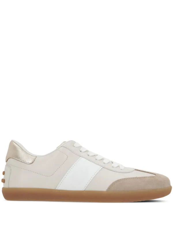 【送料&関税込】Tod's Leather Sneakers Tod's Leather Sneakers | Neutrals | FARFETCH