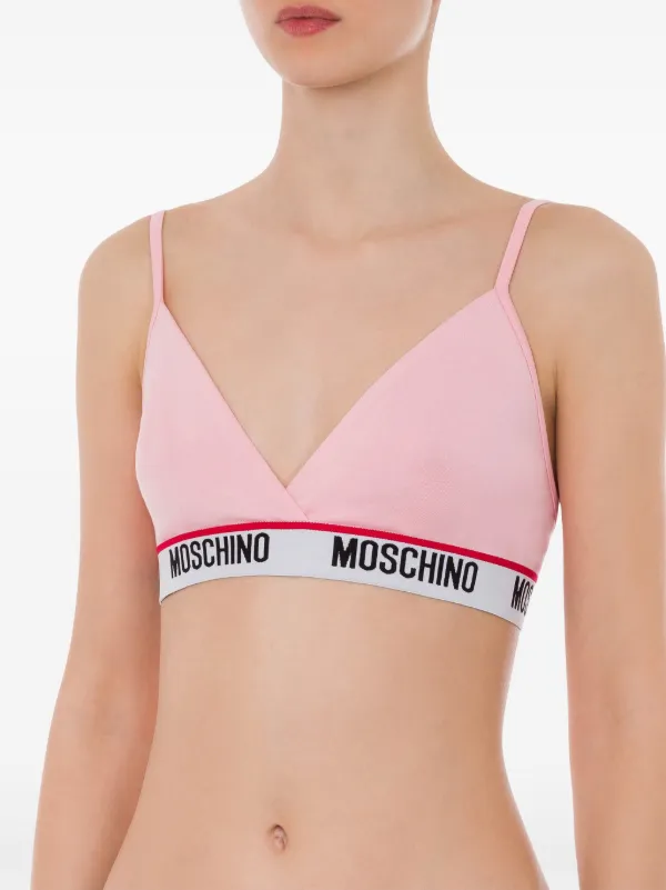 Moschino ロゴ ブラ | ピンク | FARFETCH JP