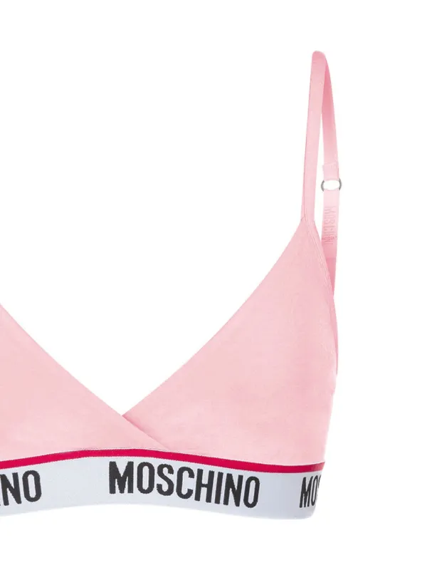 Moschino ロゴ ブラ | ピンク | FARFETCH JP