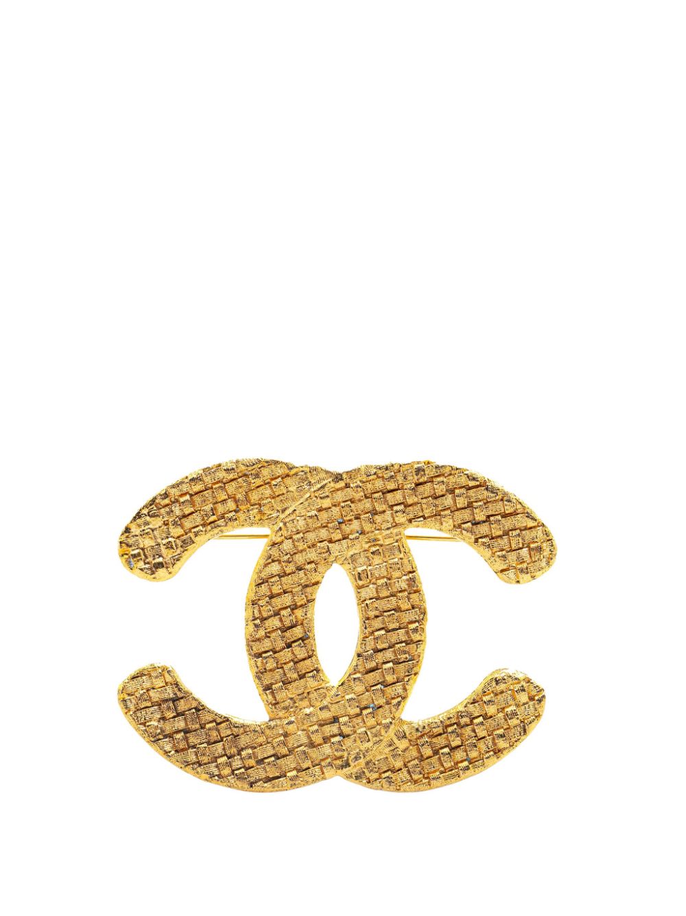 2009 Gold Plated CC costume brooch