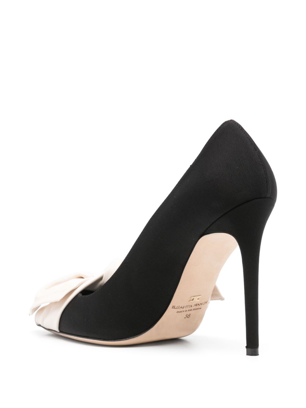 Elisabetta Franchi 110 mm pumps verfraaid met strik Zwart