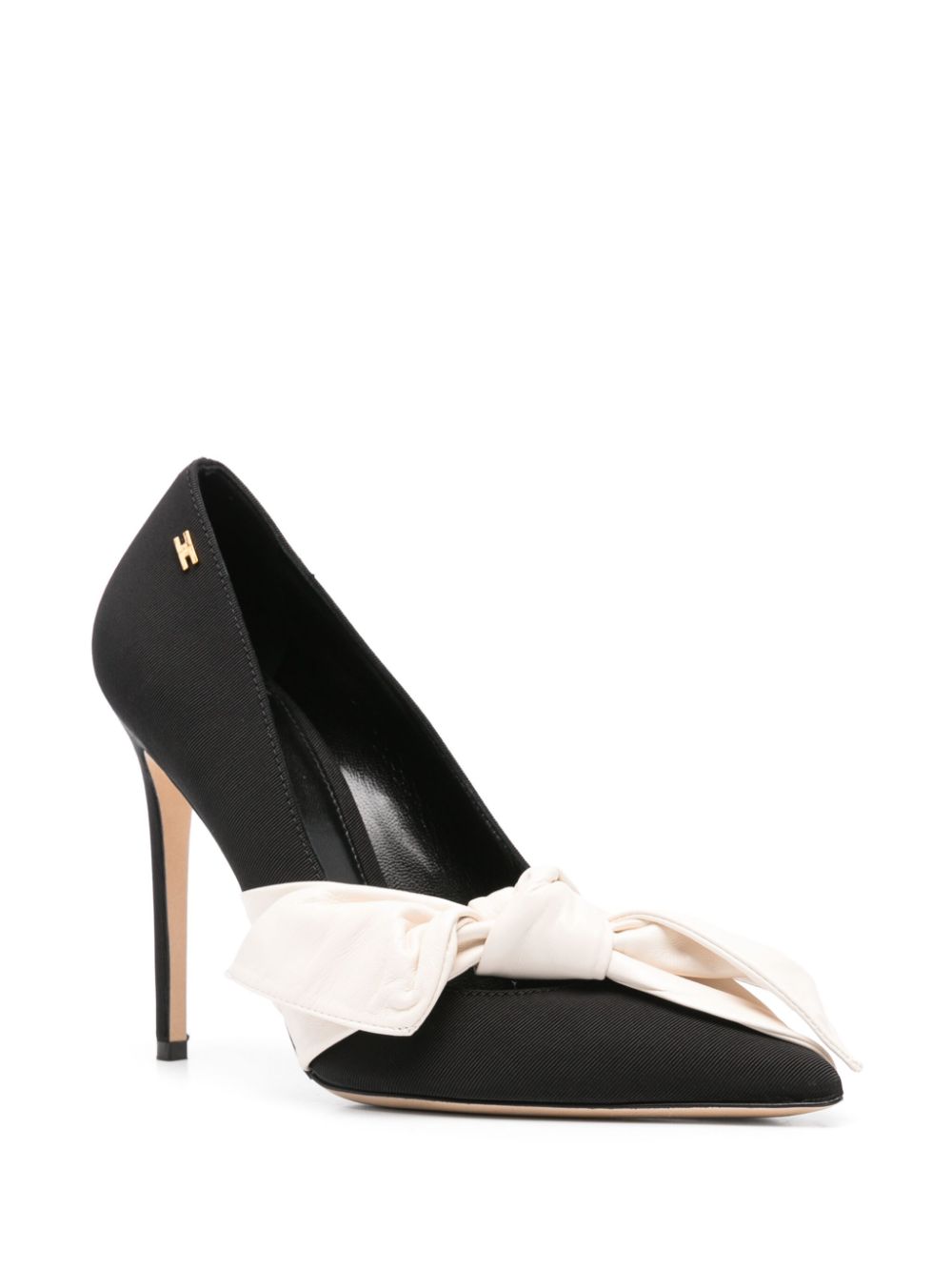 Elisabetta Franchi 110 mm pumps verfraaid met strik - Zwart