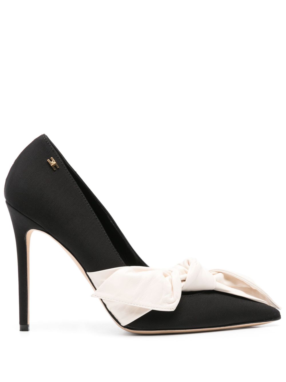 Elisabetta Franchi 110mm bow-embellished pumps - Black