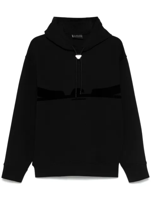 Emporio Armani هودي جيرسي بنسر مخيوط