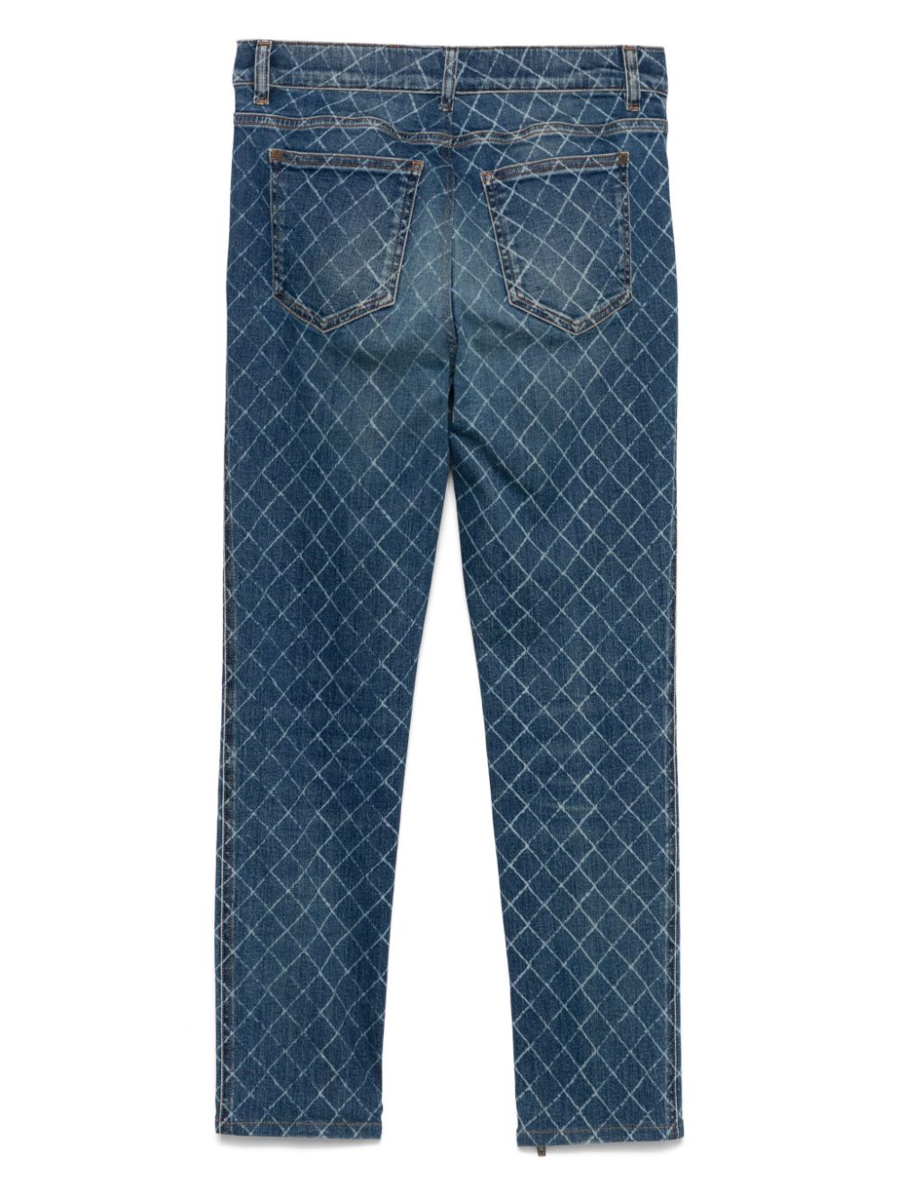 CHANEL Pre-Owned 2010s jeans met geometrisch patroon - Blauw