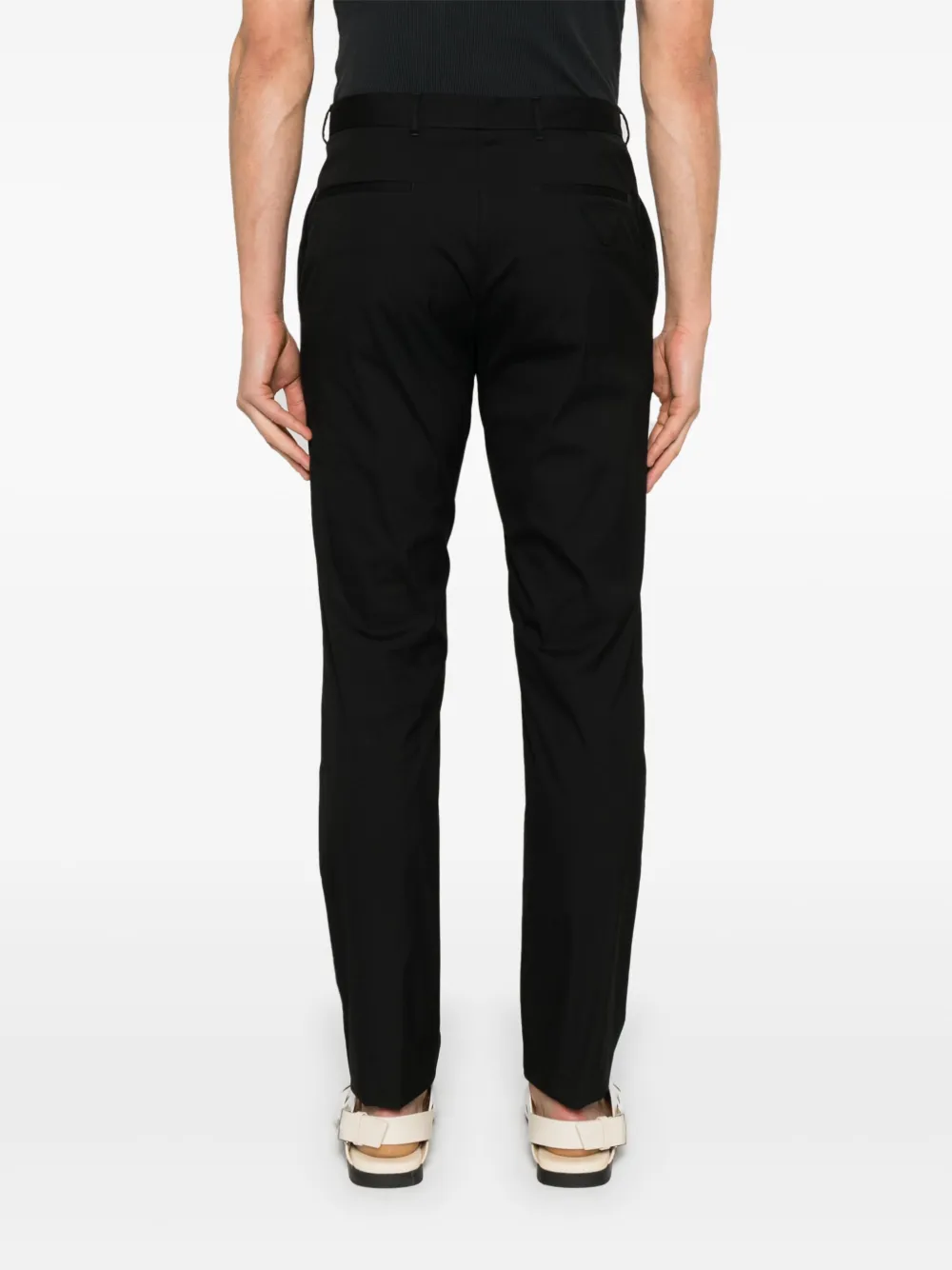 Prada Pantalon met toelopende pijpen Zwart
