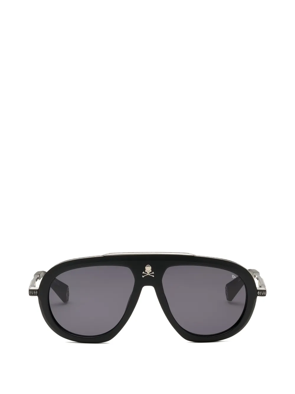 Philipp Plein Eyewear Occhiali da sole Legacy con decorazione - Nero