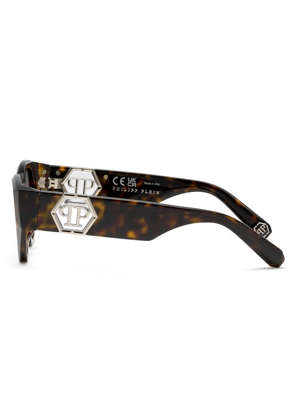 Philipp Plein Capture zonnebril Bruin