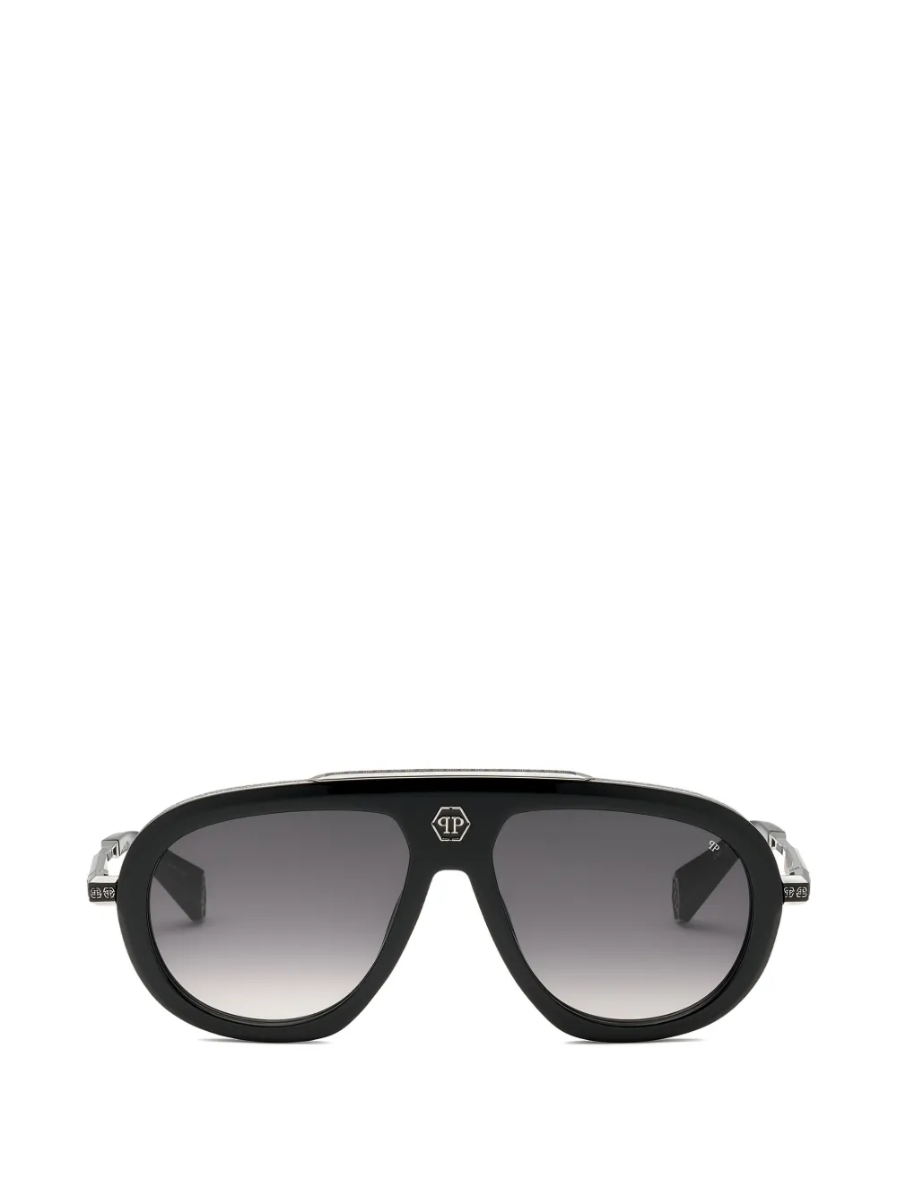 Philipp Plein Eyewear Occhiali da sole con montatura stile pilota - Nero