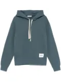 Jil Sander logo-patch hoodie - Blue