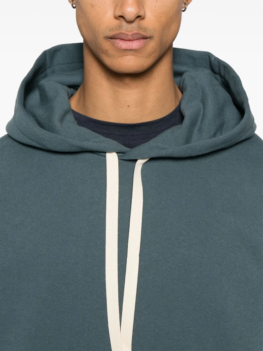 Jil Sander Hoodie met logopatch Blauw