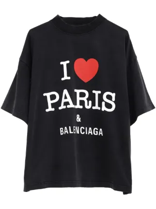 I LOVE PARIS & BALENCIAGA フーディー WMNS) Balenciaga I Love Paris Balenciaga Hoodie Large Fit