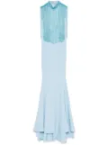 AAVVA fringed mermaid gown - Blue