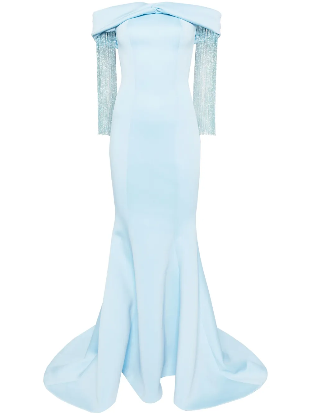 AAVVA off-shoulder mermaid gown | Blue | Image 1