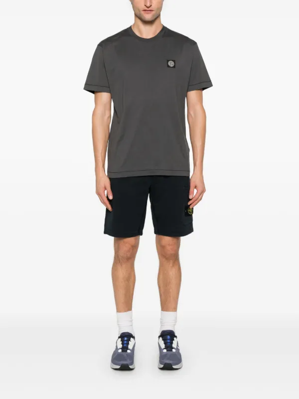 Moncler flocked-logo Cotton T-shirt | White | FARFETCH