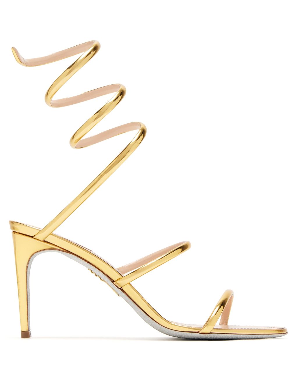 René Caovilla 100mm strappy sandals - Gold