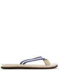 Brunello Cucinelli grosgrain flip flops - Blue