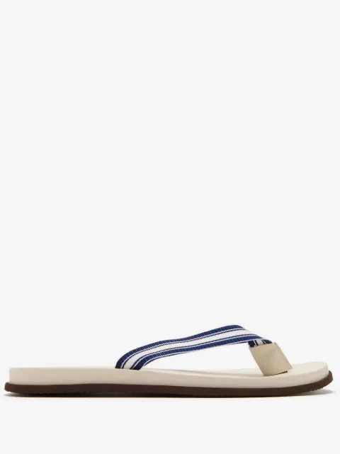 Brunello Cucinelli grosgrain flip flops