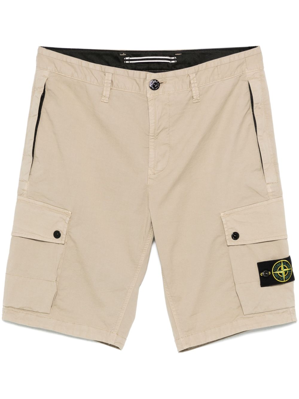 Stone Island Shorts met Compass-logopatch Beige