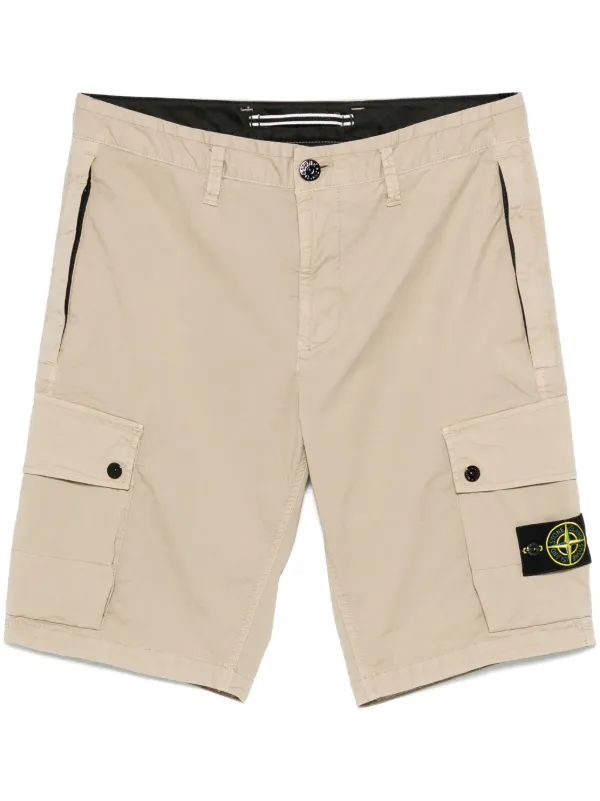 Stone Island コンパスバッジ ショートパンツ | ニュートラル 