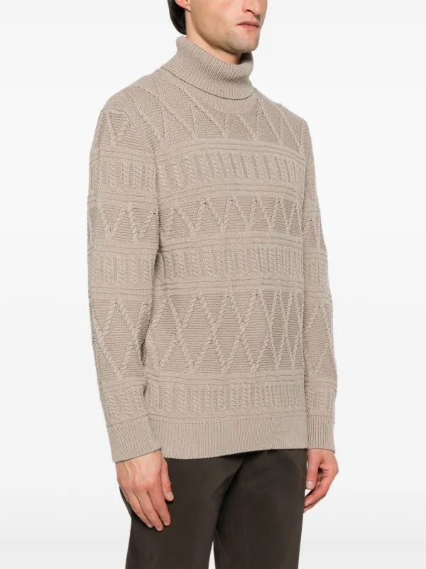 Zegna ウール セーター | ブラウン | FARFETCH JP