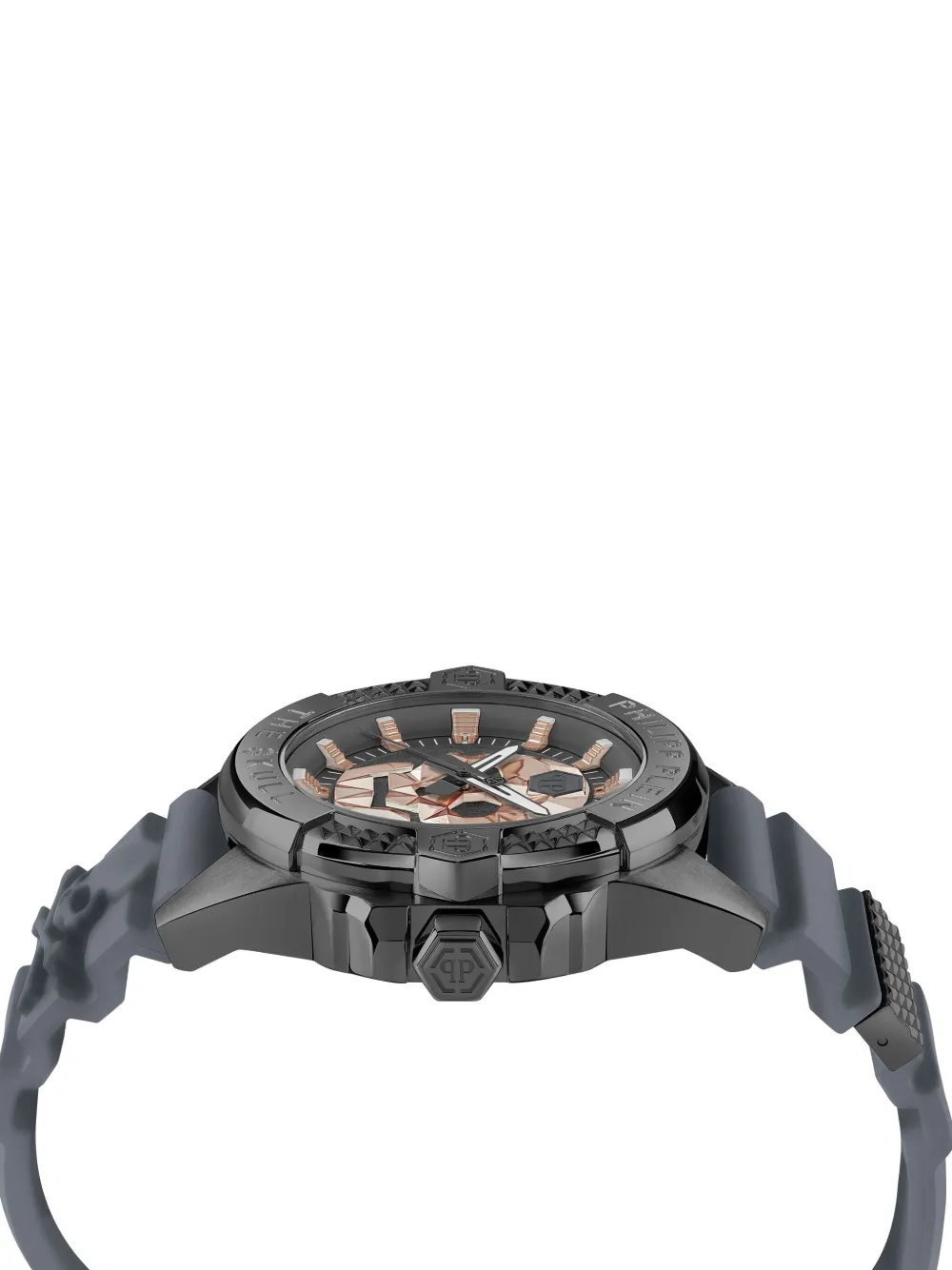 Philipp Plein The $kull Silicone Watch In Grey